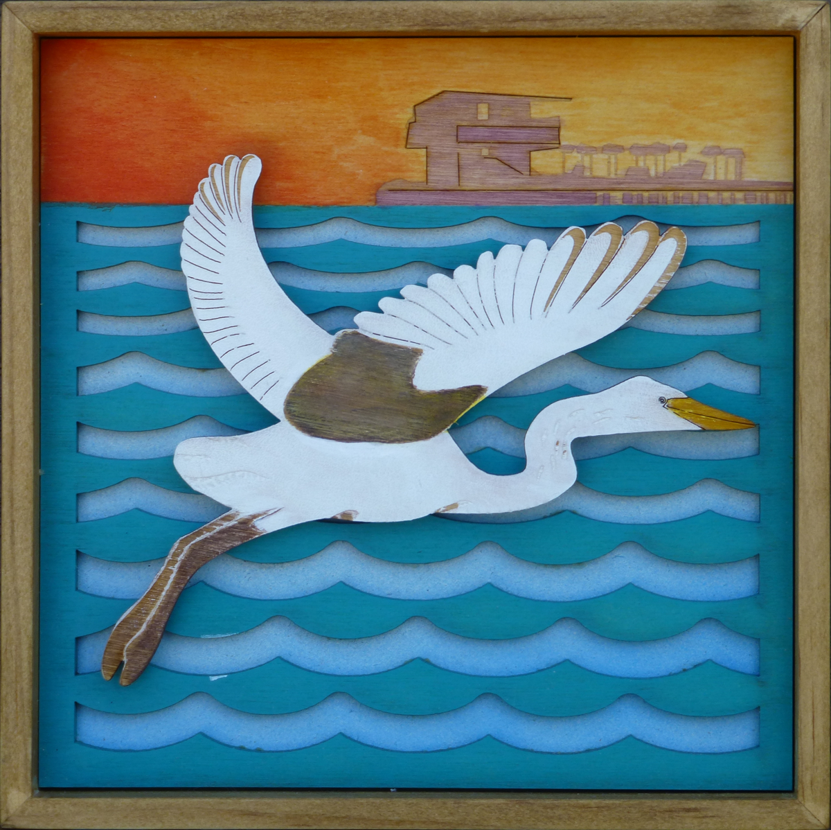 4-Painted Egret at St Pete Pier