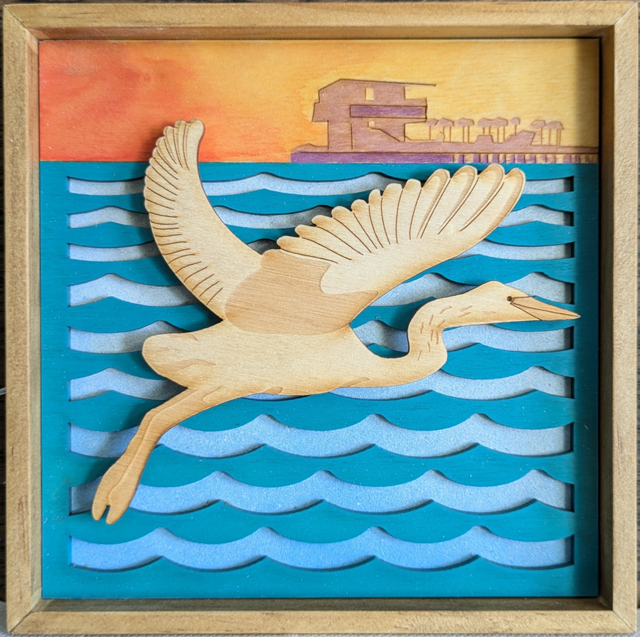 5-Egret at St Pete Pier